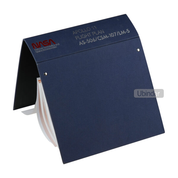 Foiling Stamped 4 D Ring Cloth Binder With Insert-front-view