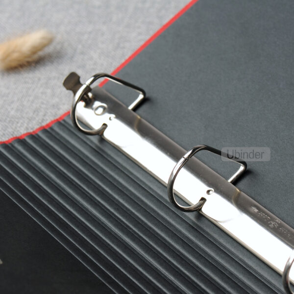 Euro-Round Back 1.5 Inch 3 Slant D Ring Cloth Binder With Booster-front-view