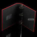 Euro-Round Back 1.5 Inch 3 Slant D Ring Cloth Binder With Booster-front-view