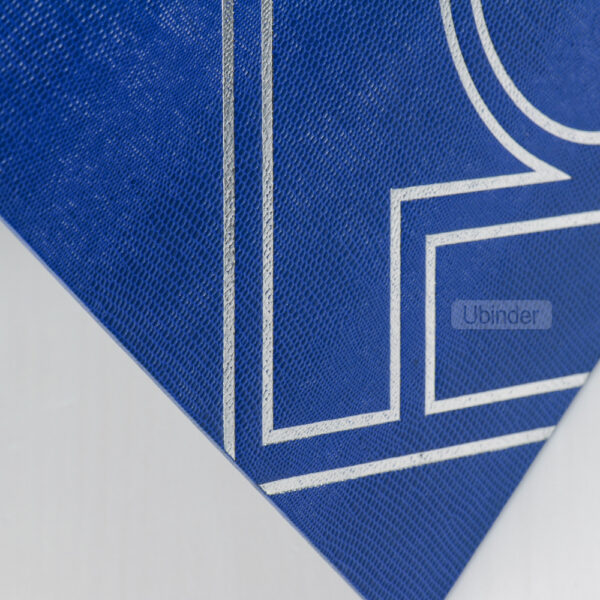 Custom-Logo-Debossed-Turn-Edge-2-Inch-3-D-Ring-Fancy-Paper-Binde-front-view