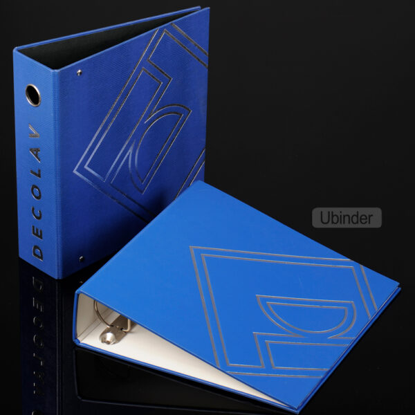 Custom-Logo-Debossed-Turn-Edge-2-Inch-3-D-Ring-Fancy-Paper-Binde-top-view