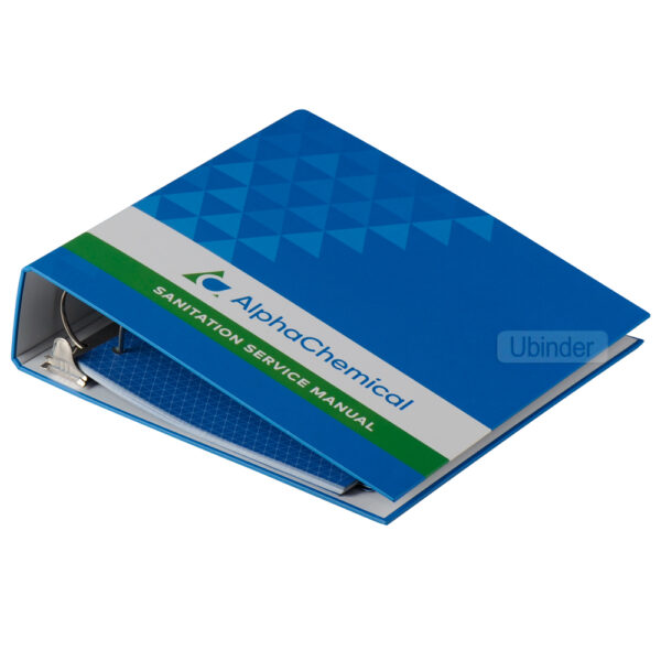 Large Euro-Round Back 3 Inch D Ring Binder With Insert-front-view