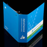 Large Euro-Round Back 3 Inch D Ring Binder With Insert-front-view