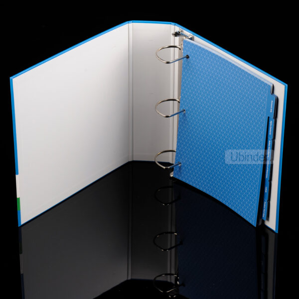Large Euro-Round Back 3 Inch D Ring Binder With Insert-front-view