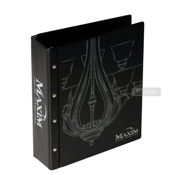 Logo Silk Printed 2 Inch Vinyl Post Binder-front-view