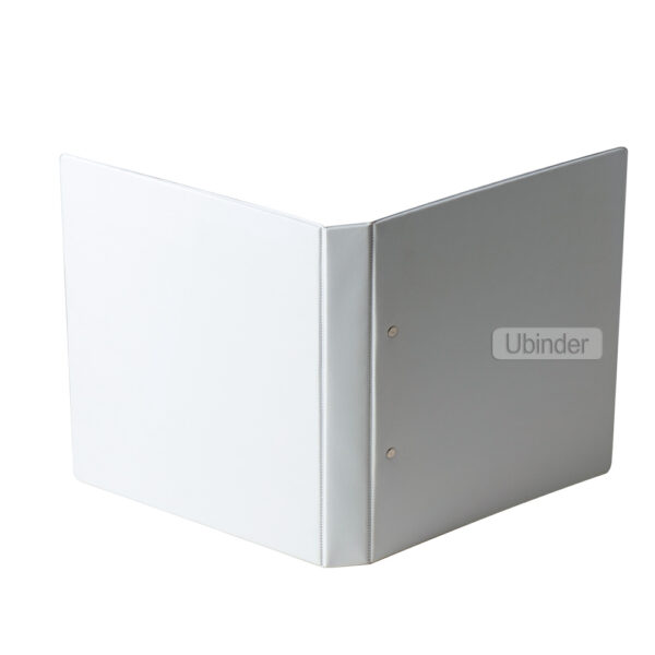 2 D Ring Vinyl Binder With Pockets-back-view