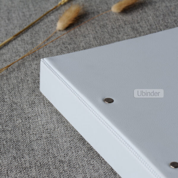 2 D Ring Vinyl Binder With Pockets-top-view