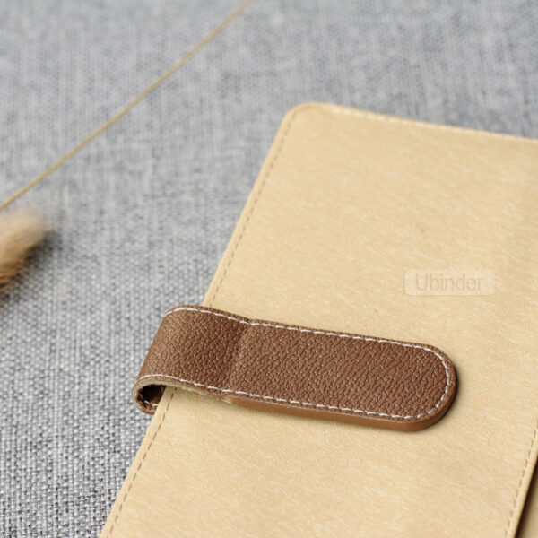 A5 Leather Planner Binder with 6 Ring-top-view